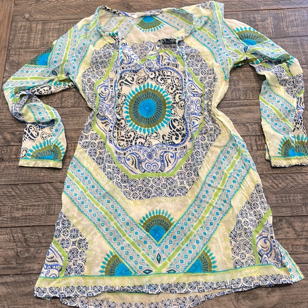 Athleta Multicolor Patterned Swim Coverup